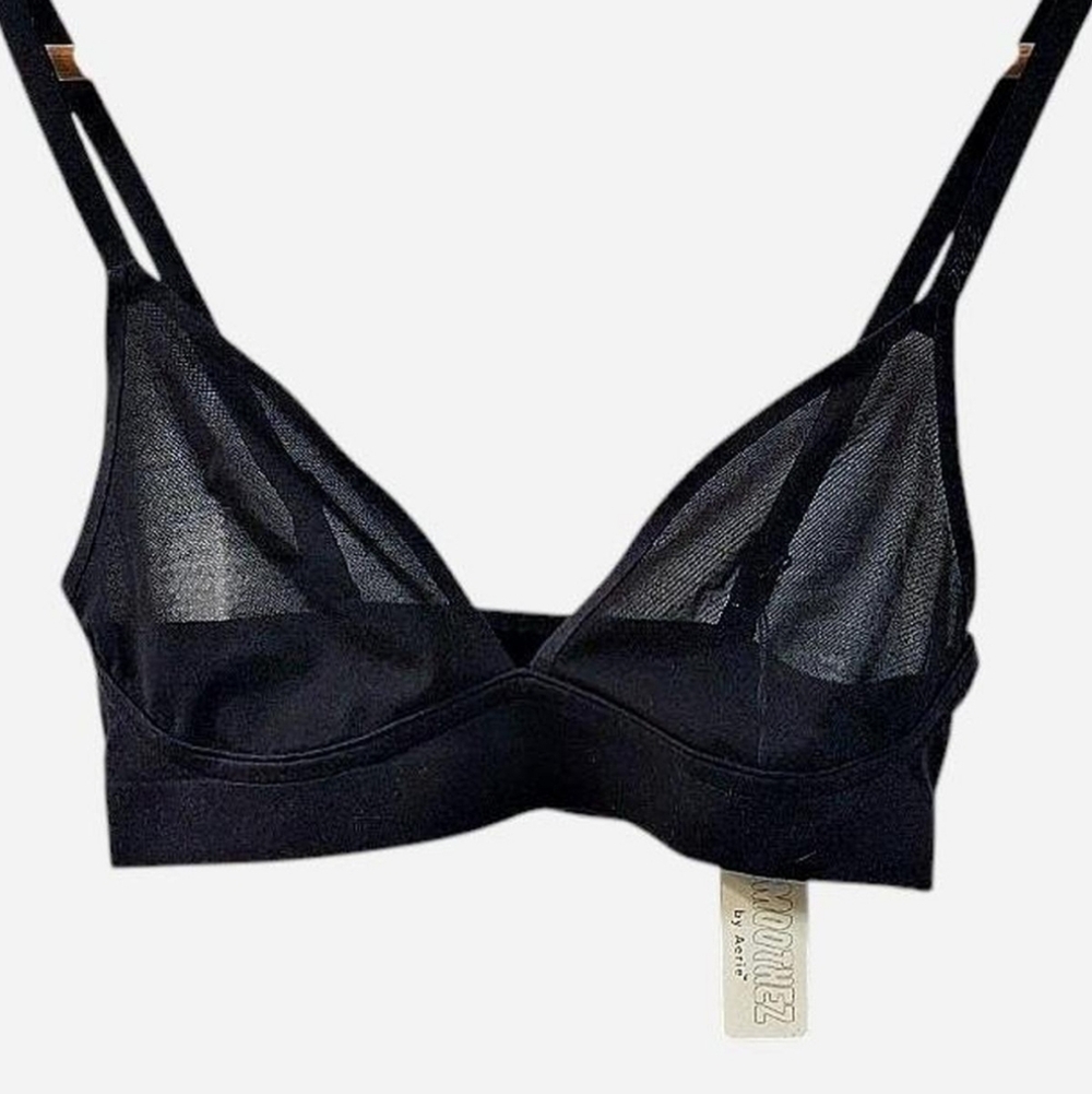 Aerie Smoothies Black Bralette